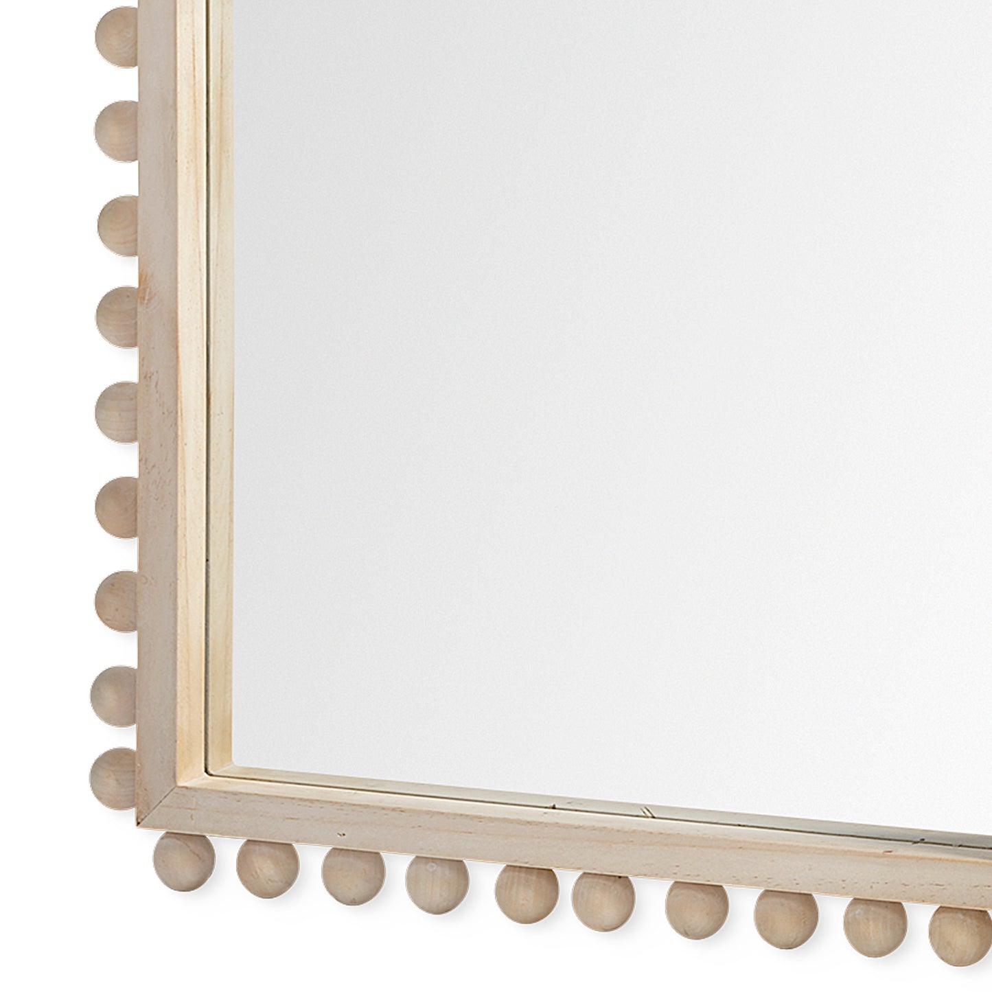 Leeds 23L x 35H Natural Wood Arch Frame Mirror