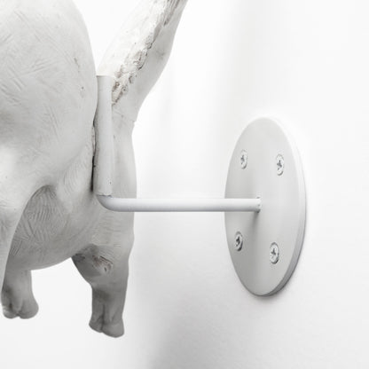 Hogbadi Set of 2 White Flying Pigs