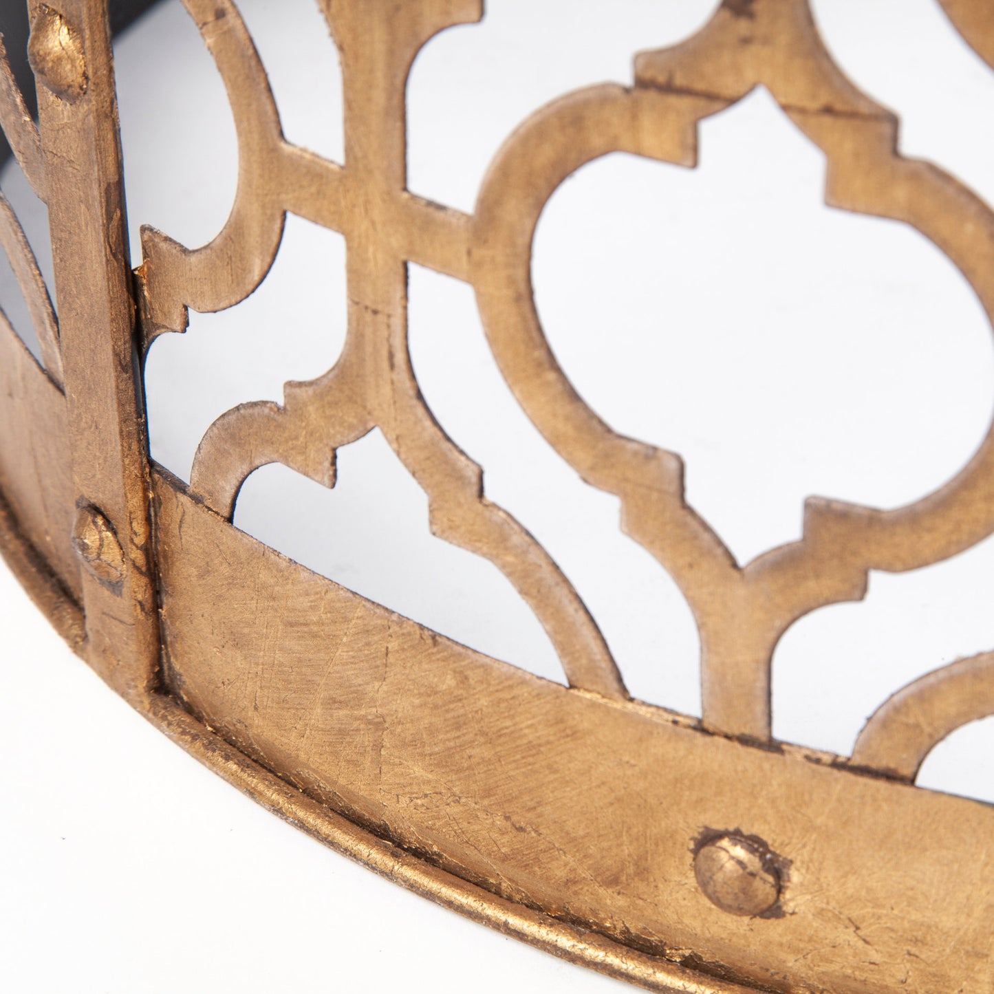 Rudebekia (Set of 2) 16L x 16W Gold Round Metal Accent Tables