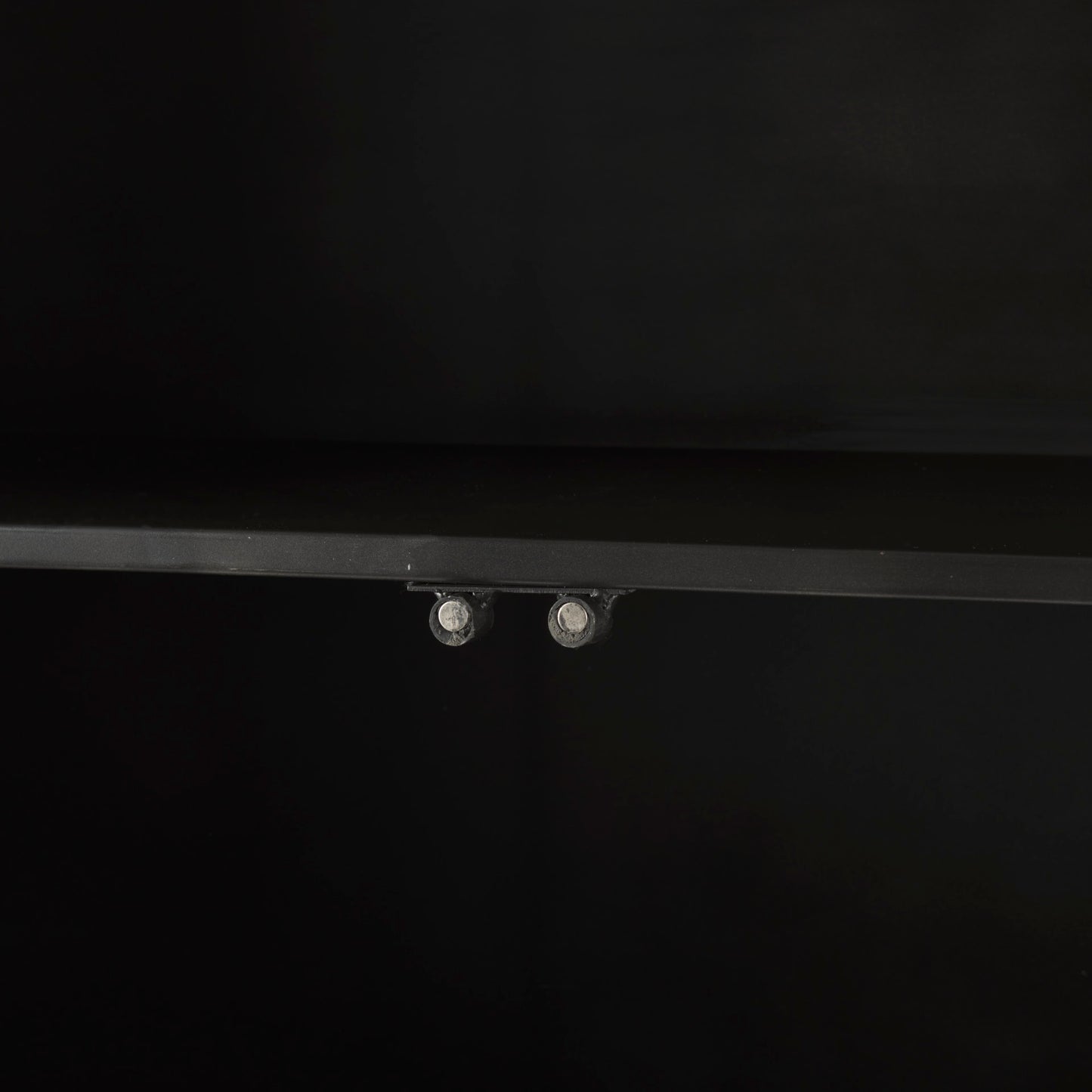 Poppy II 73.8" H Black Metal With Glass Door Display Cabinet