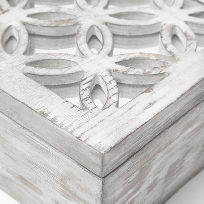 Floribundus (Set of 2) Off-White Decorative Boxes