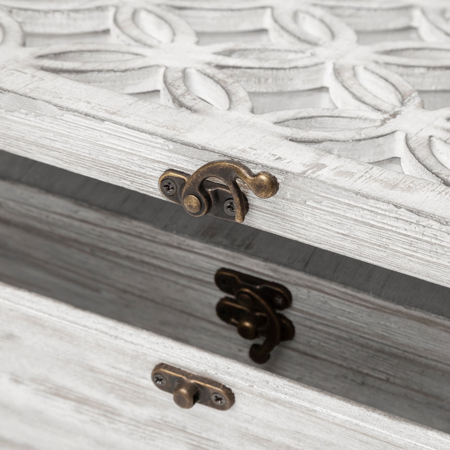Floribundus (Set of 2) Off-White Decorative Boxes