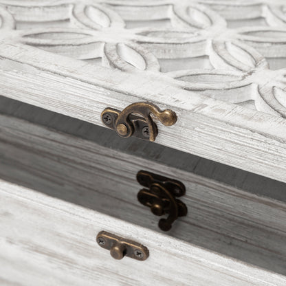 Floribundus (Set of 2) Off-White Decorative Boxes