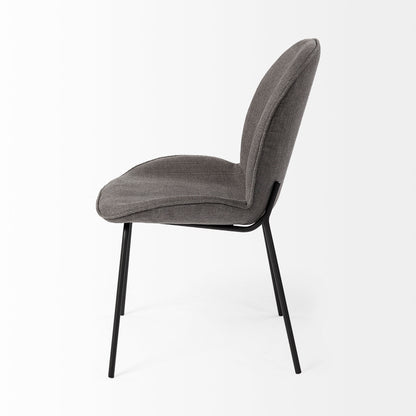 Inala Grey Seat Metal Frame Dining Chair