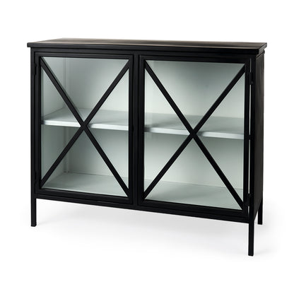 Aurelia Two Door Glass Cabinet