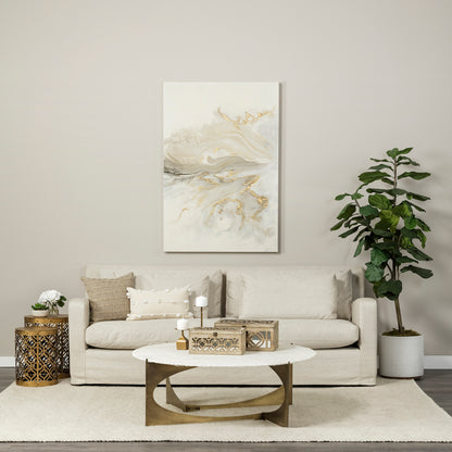 Rudebekia (Set of 2) 16L x 16W Gold Round Metal Accent Tables