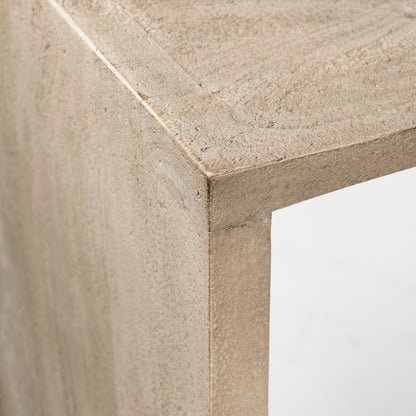 Aida 26" Seat Height Light Gray Wood Counter Stool