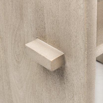 Aida 26" Seat Height Light Gray Wood Counter Stool