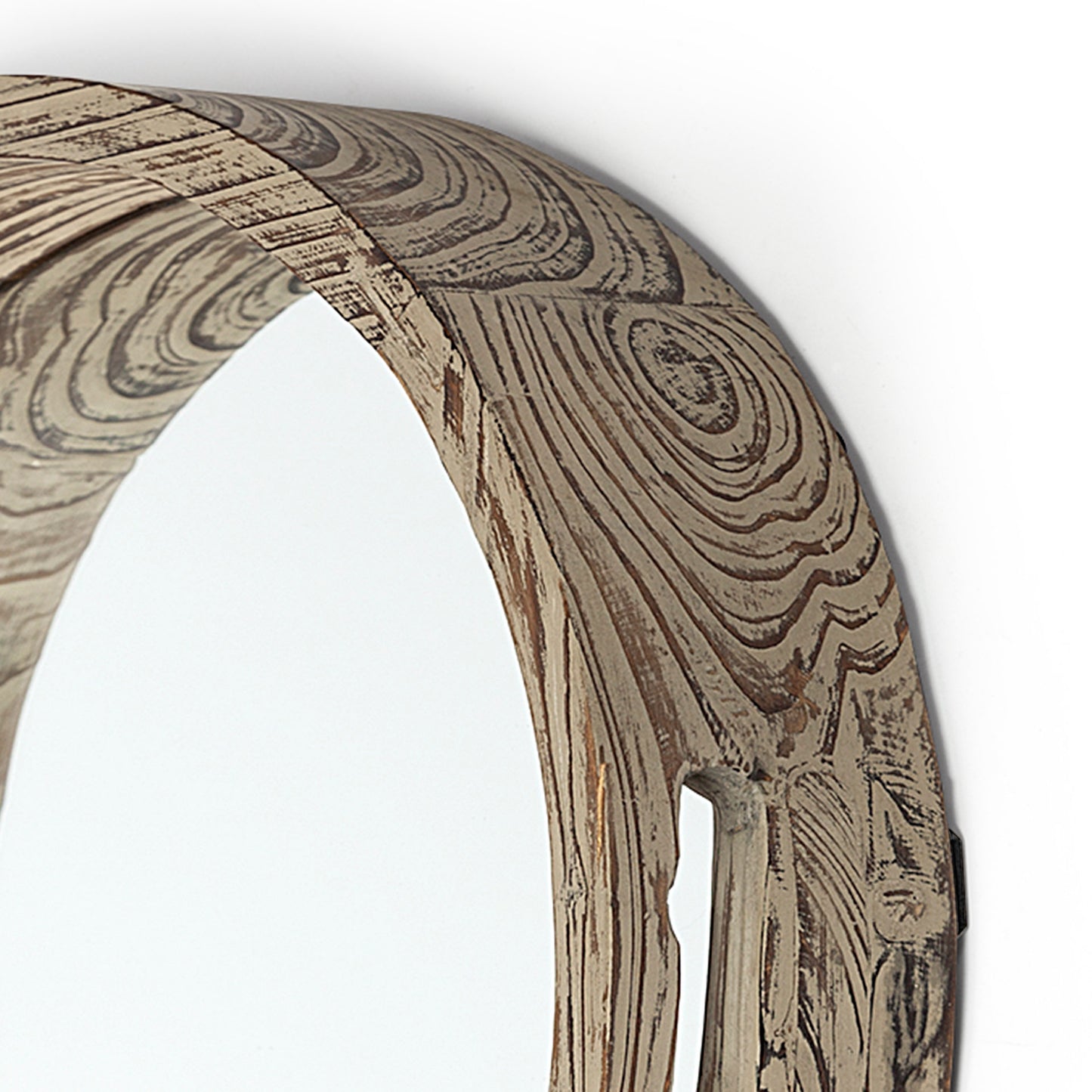 Whittier Small 20L x 20W Brown Wooden Mirrored Base Tray