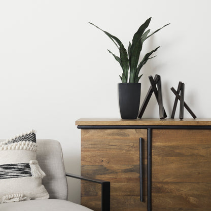 Bastian (Small) 8L x 7W Black Metal Abstract Object