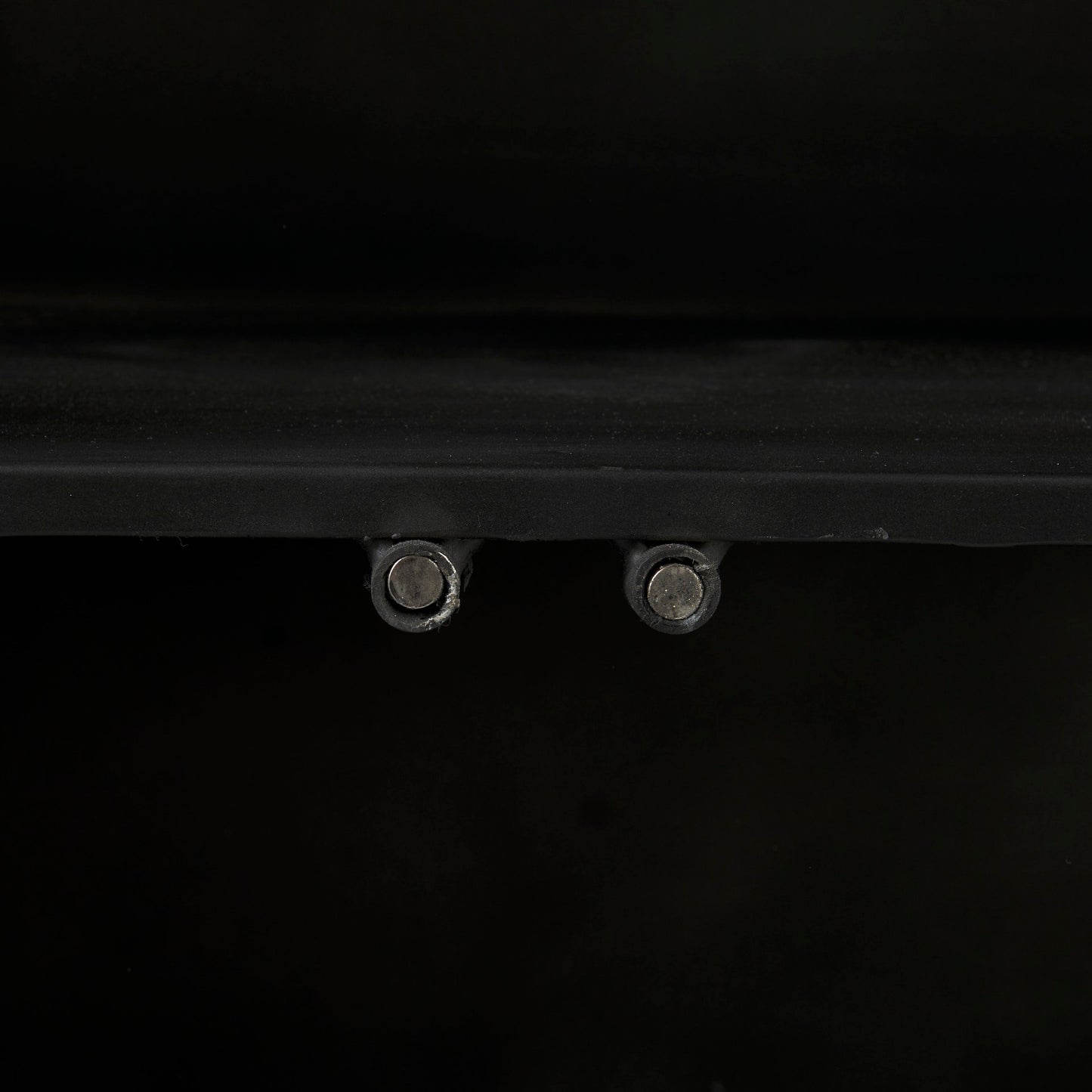 Poppy III 40L x 16W Black Metal With Glass Door Accent Cabinet