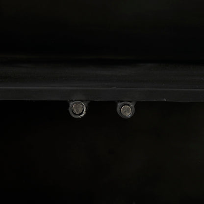 Poppy III 40L x 16W Black Metal With Glass Door Accent Cabinet