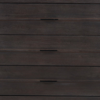 Giselle I 40L x 16W Dark Brown Fir Veneer 3 Drawer Accent Cabinet