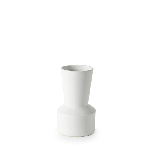 Laforge 9.4H Small White Ceramic Vase
