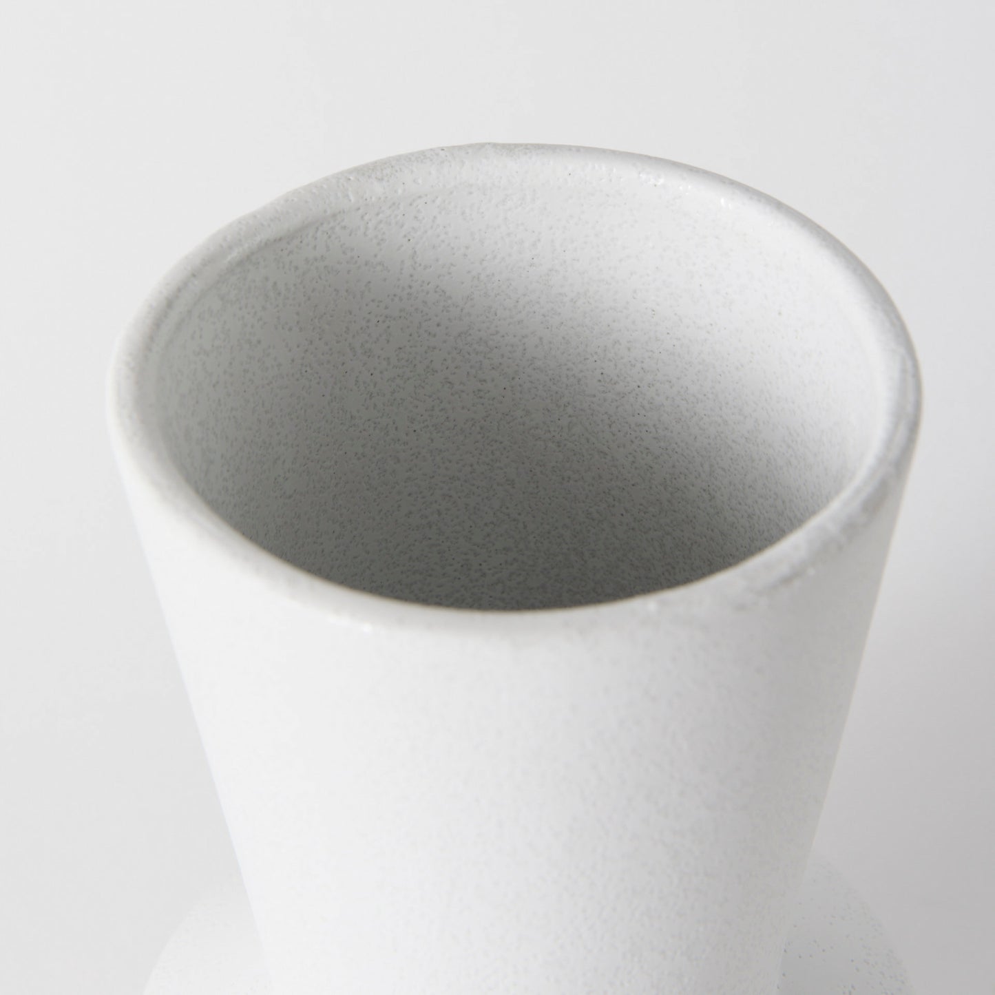 Laforge 9.4H Small White Ceramic Vase