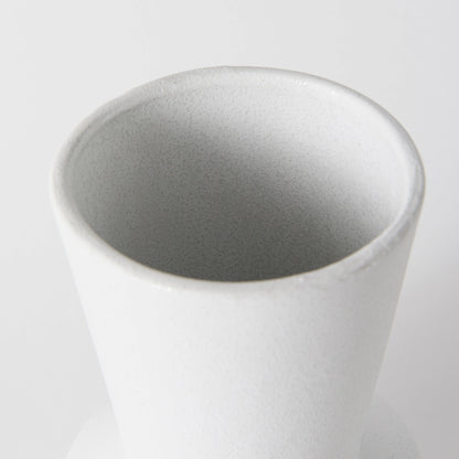 Laforge 9.4H Small White Ceramic Vase
