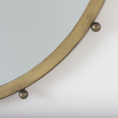 Elena I Small Gold Wall Mirror