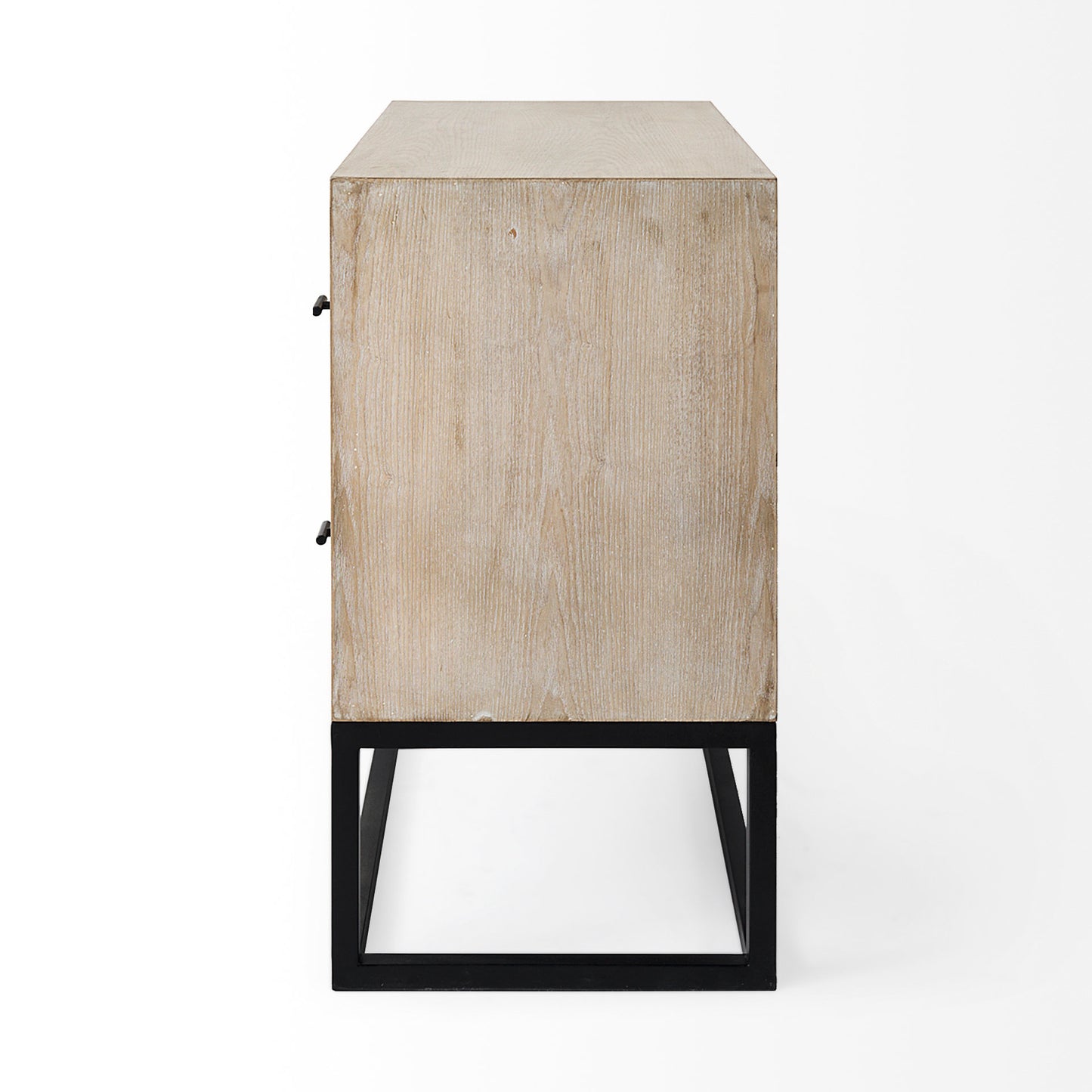 Ciara 32L x 16W Beige Fir Veneer 2 Drawer Accent Cabinet