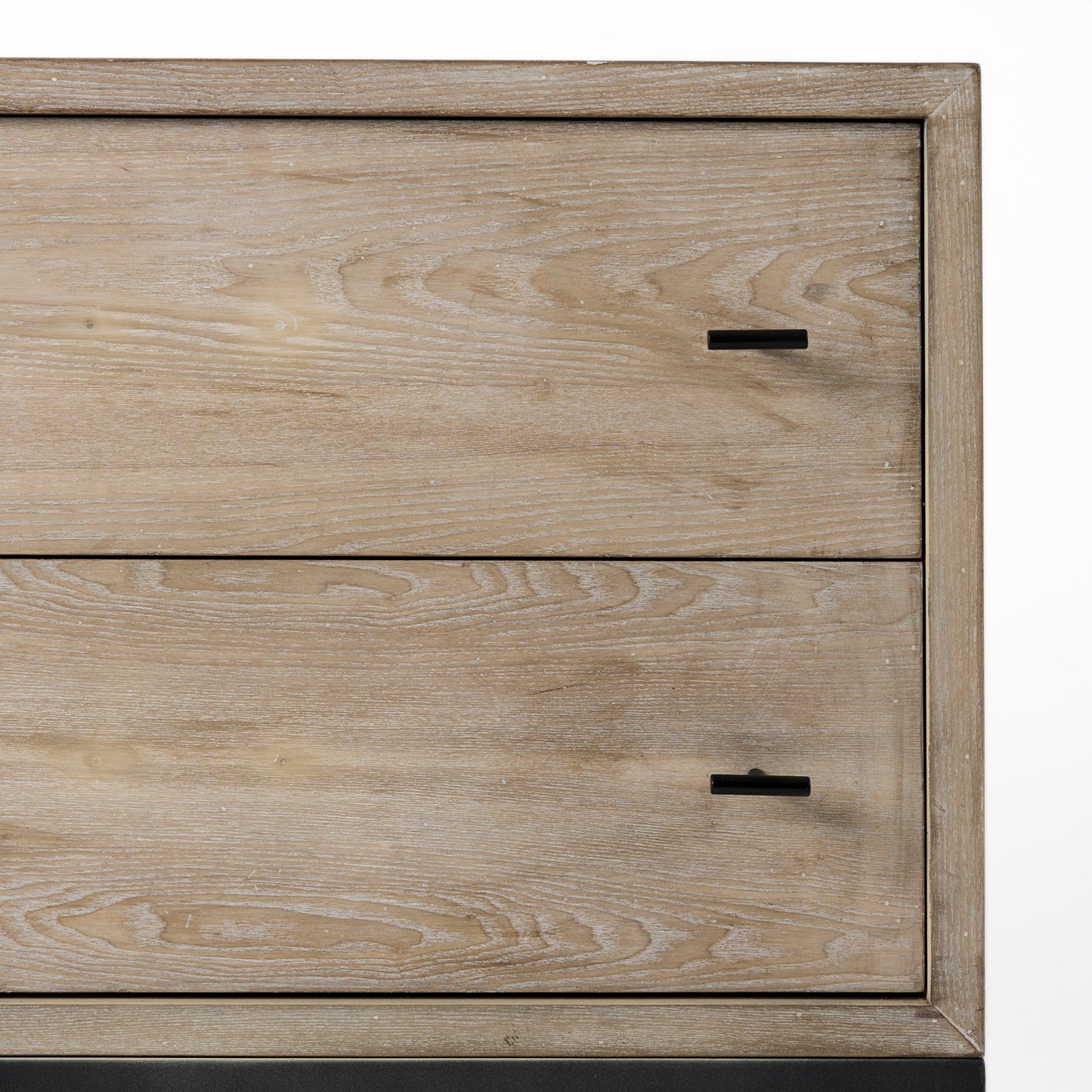 Ciara 32L x 16W Beige Fir Veneer 2 Drawer Accent Cabinet