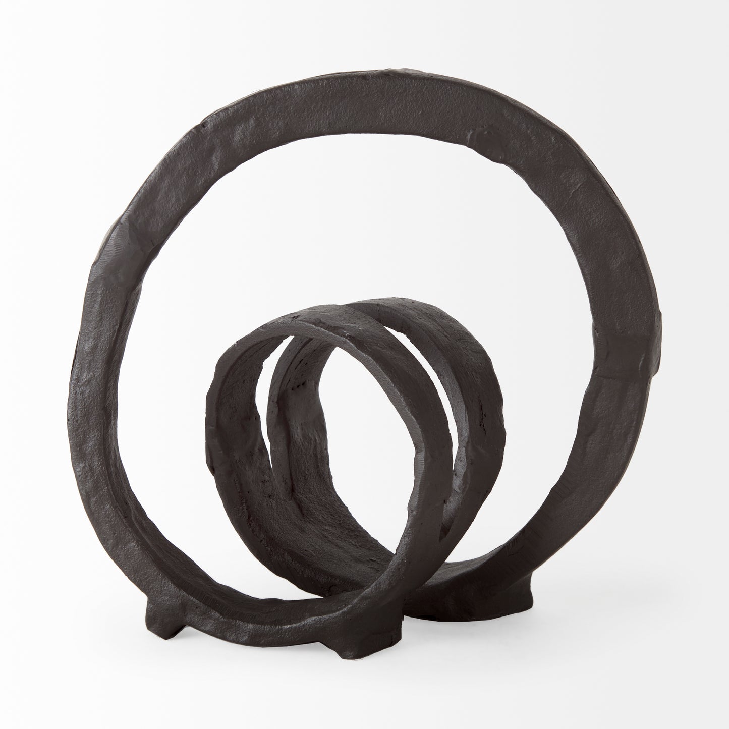 Stanislaw II Black Metal Infinite Ribbon Sculpture