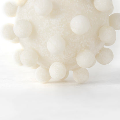 Malo 4.7L x 4.7W x 4.7H Cream Resin Small Sphere Decorative Object