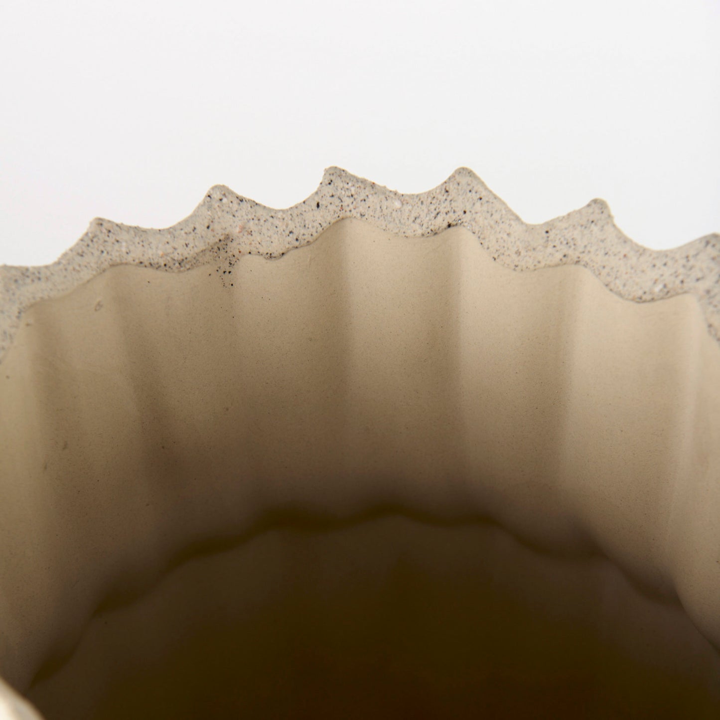 Cardon 14.4H Cream Ceramic Vase