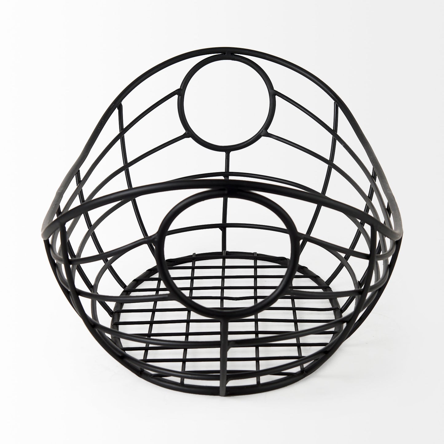 Mateo 22.0L x 12.0W x 7.9H Black Metal Basket