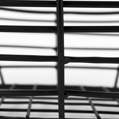 Mateo 22.0L x 12.0W x 7.9H Black Metal Basket