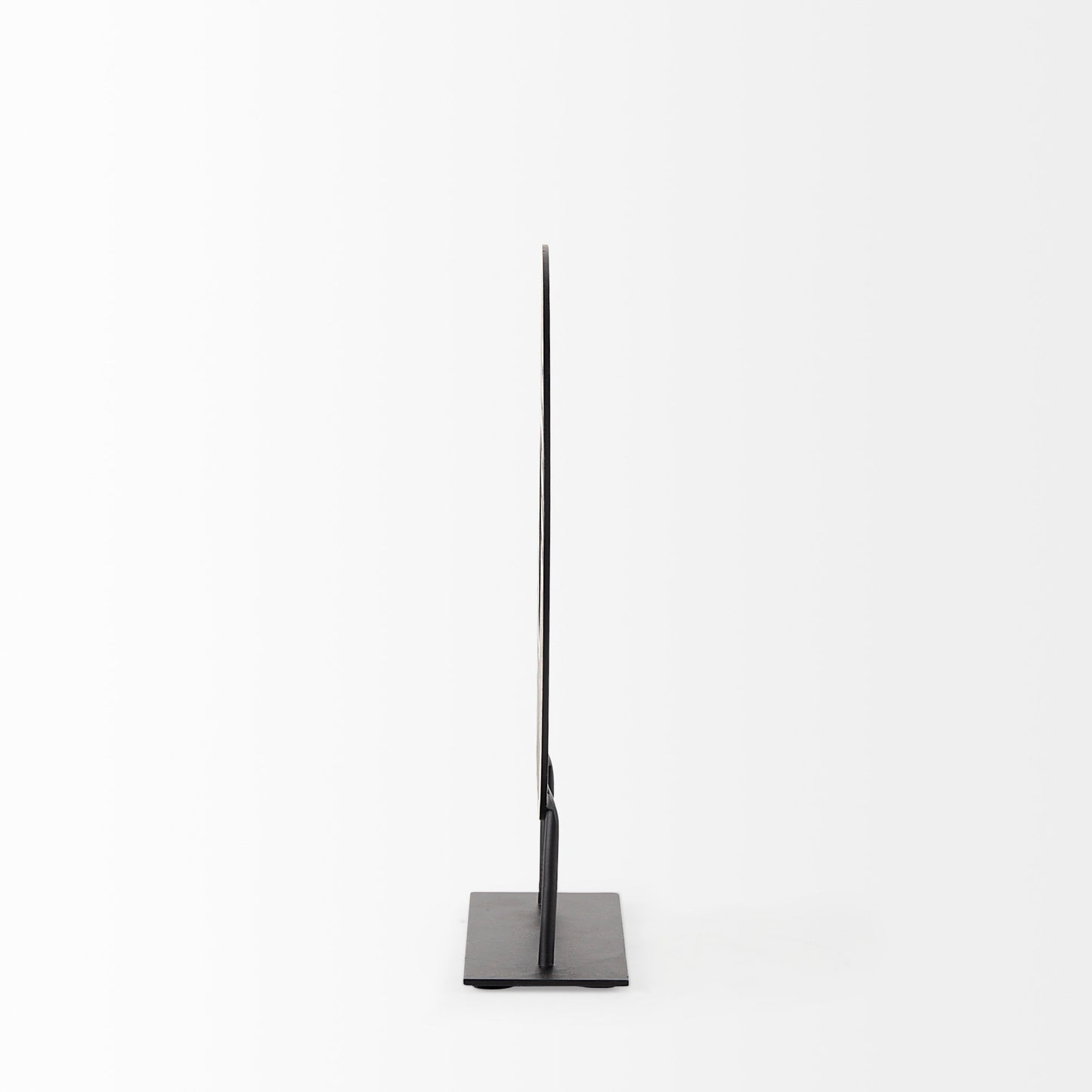 Micra 9.1L x 2.6W x 10.9H Matte Black Metal Decorative Object on a Stand
