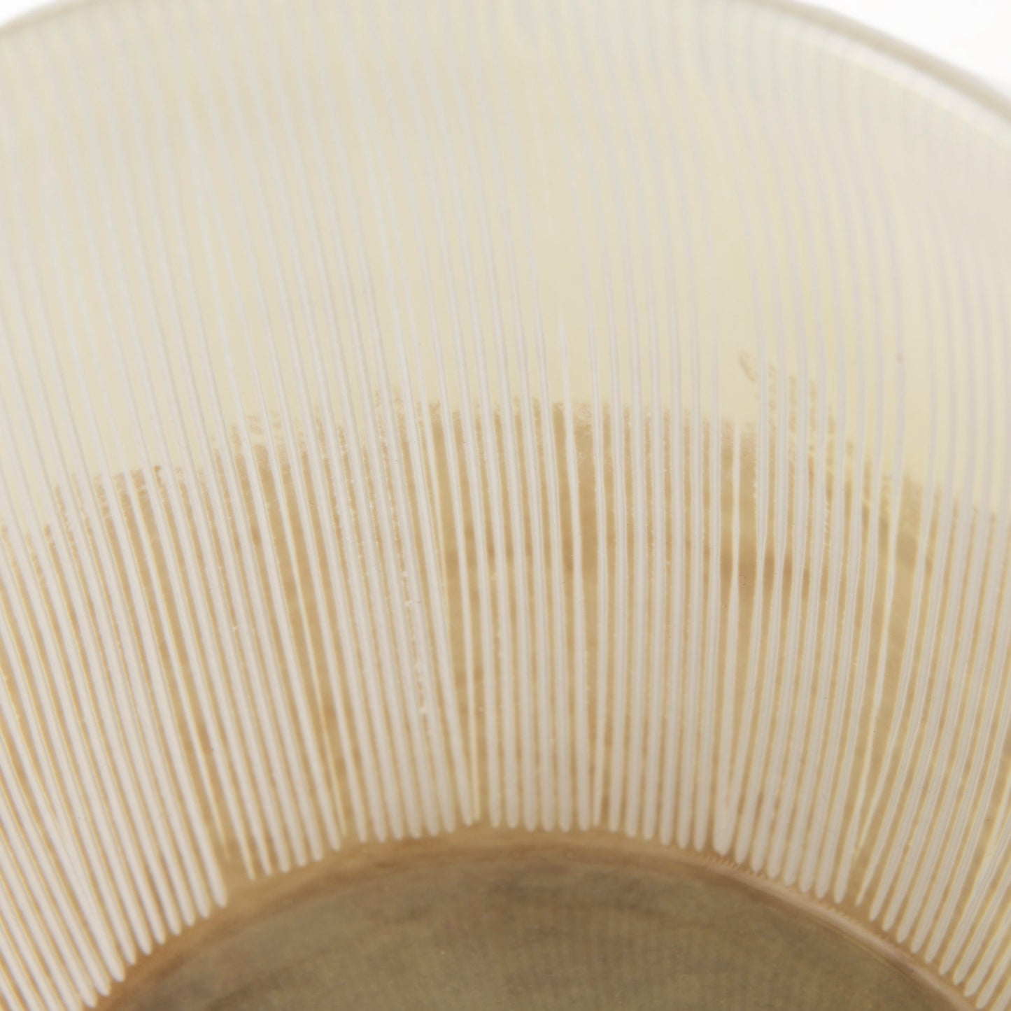 Agnetha 7.3L x 7.3W x 6.8H Gold/Cream Ombre Glass Vase