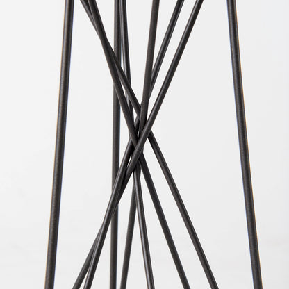 Sixx I Small Antiqued Metal Hexagonal Table Candle Holder