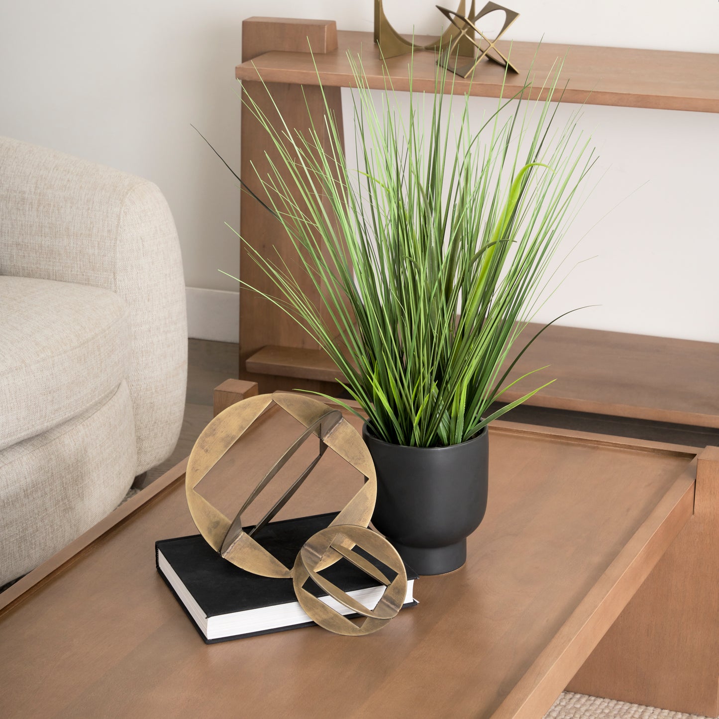 Cusco I (Small) 5L x 5W Gold Geometric Decorative Object