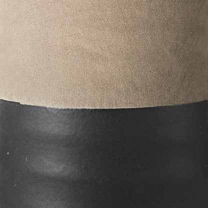 Garand Small 13H Two-Toned Black/Natural Ceramic Jug