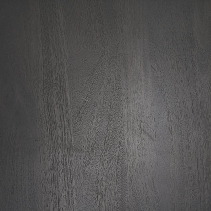 Maxwell 34L x 34W x 16H Dark Brown Wood W/ Black Metal Pedestal Base Round Coffee Table