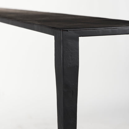Timothy 48.0 X 8.0 X 30.0 Ebony Black Iron Console Table