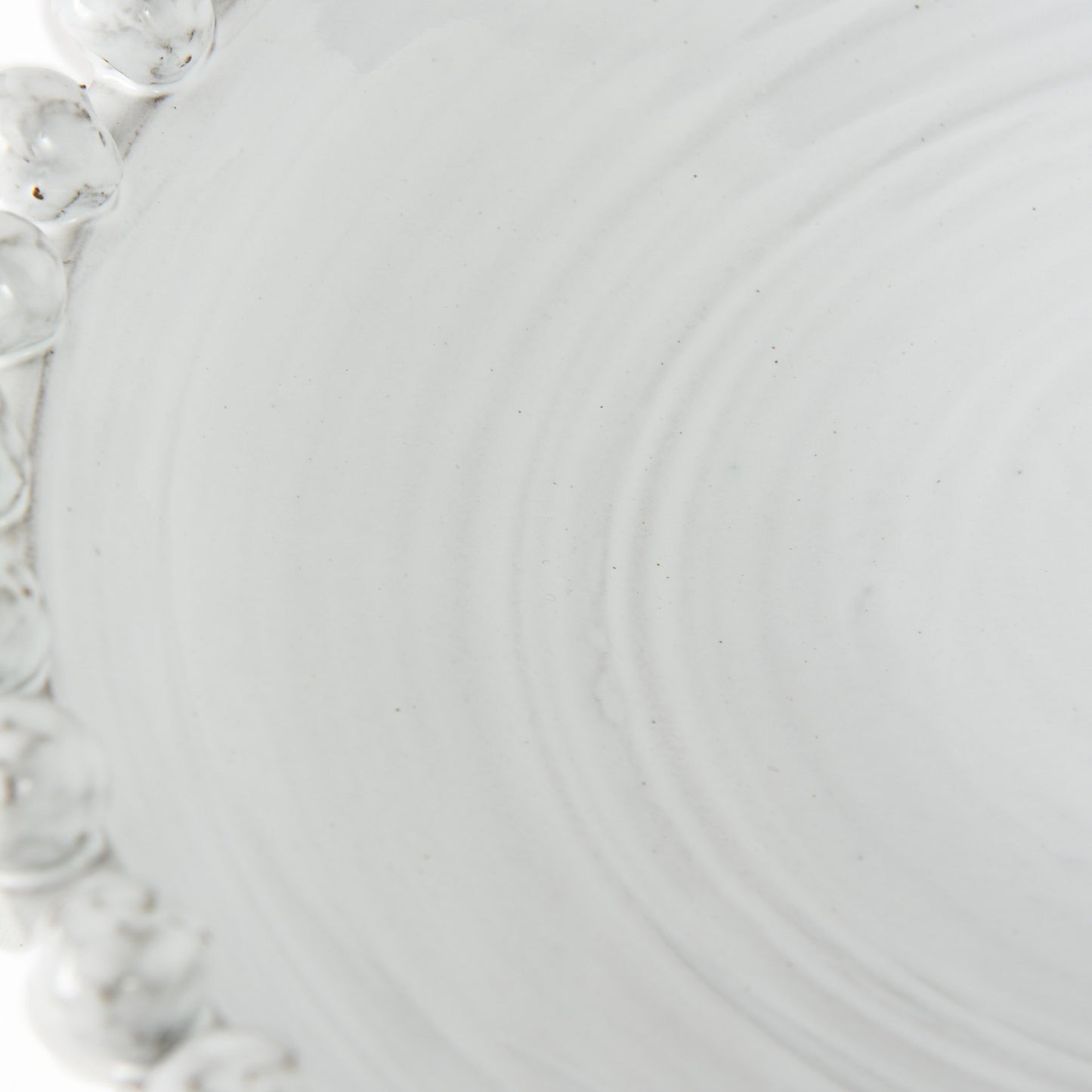 Basin 16" Round Off-White Glazed Decorative Bowl