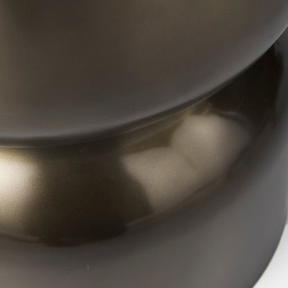 Catriona 17L x 17W x 20H Gold Accent Hourglass Table