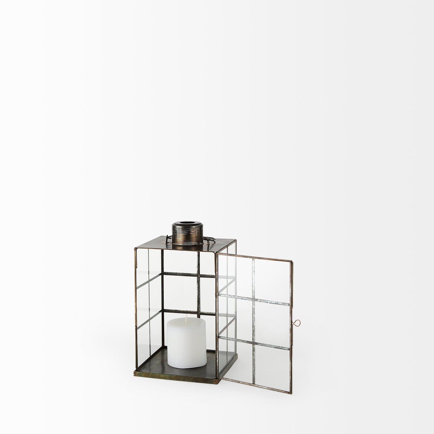 Grimwig (Small) 8L x 8W x 15H LANTERN W/SHEET BASE WITHOUT BEVEL