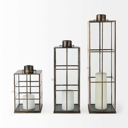 Grimwig (Small) 8L x 8W x 15H LANTERN W/SHEET BASE WITHOUT BEVEL