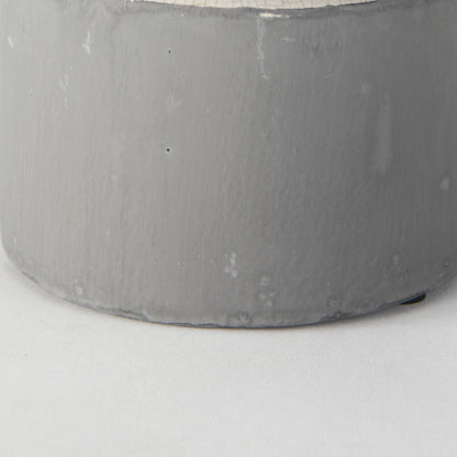 Burton 10.2H Small Two Tone Gray Ceramic Jug Vase