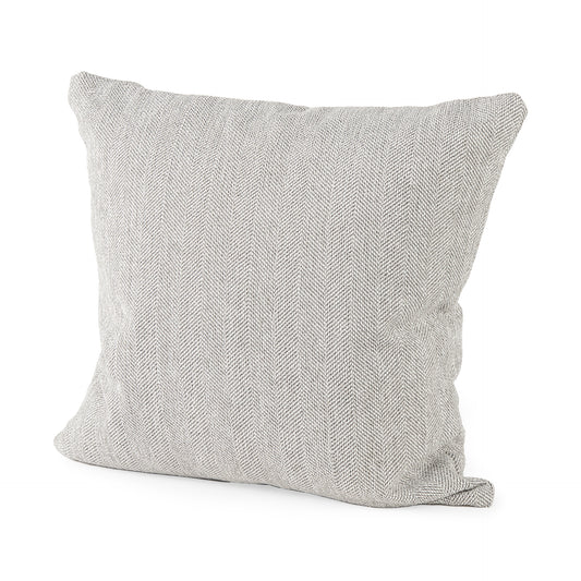 Valence Light Gray Throw Pillow Sectional Piece