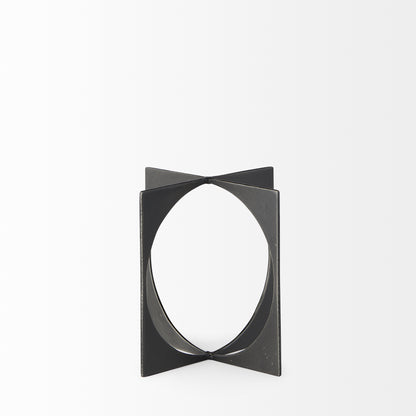 Lima Gunmetal Gray Metal Small Decorative Object