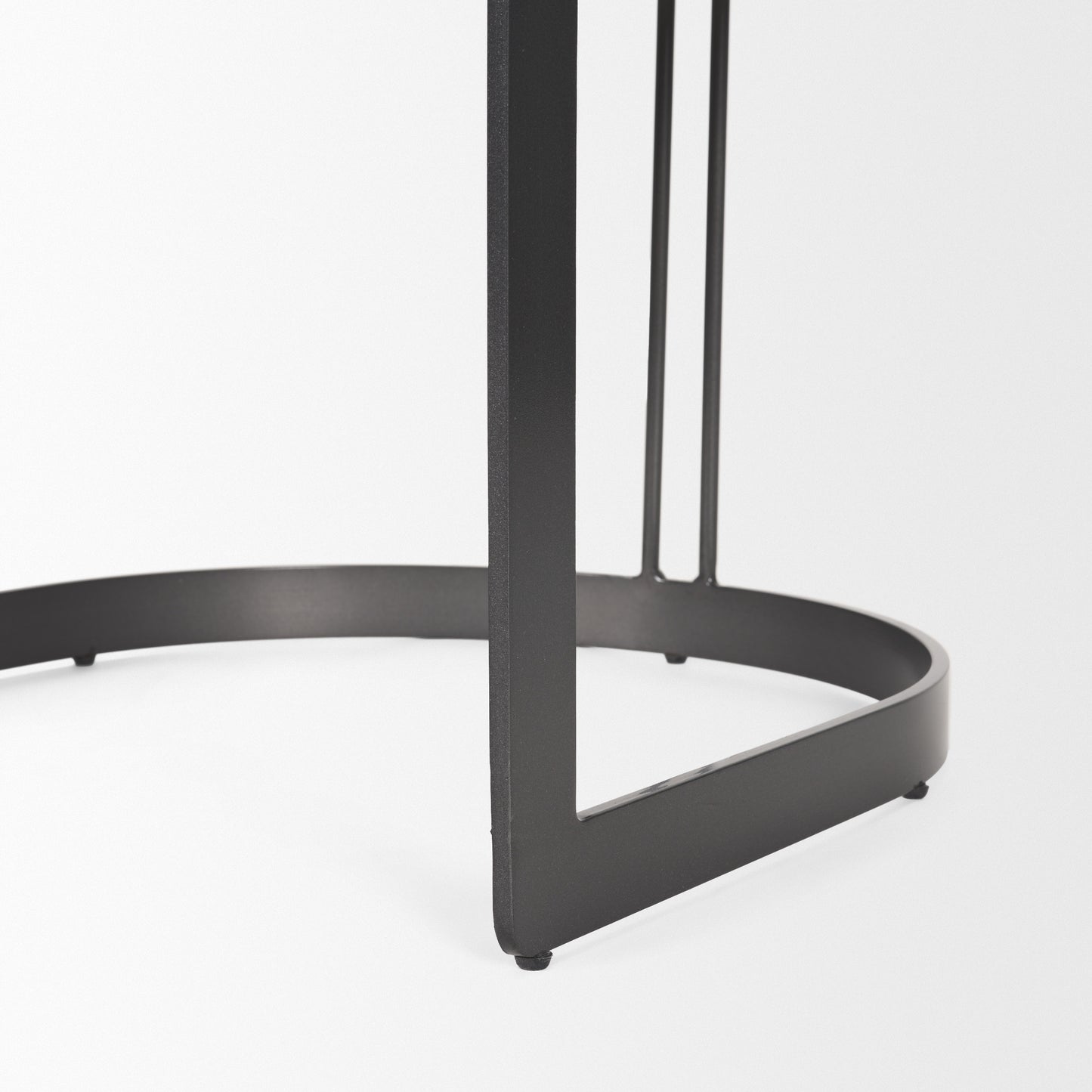 Hollyfield II Gray Fabric Seat W/ Gray Iron Frame Dining Chair