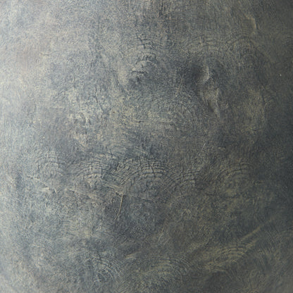 Gobi 20L x 23H Small Gray Ceramic Oval Vase