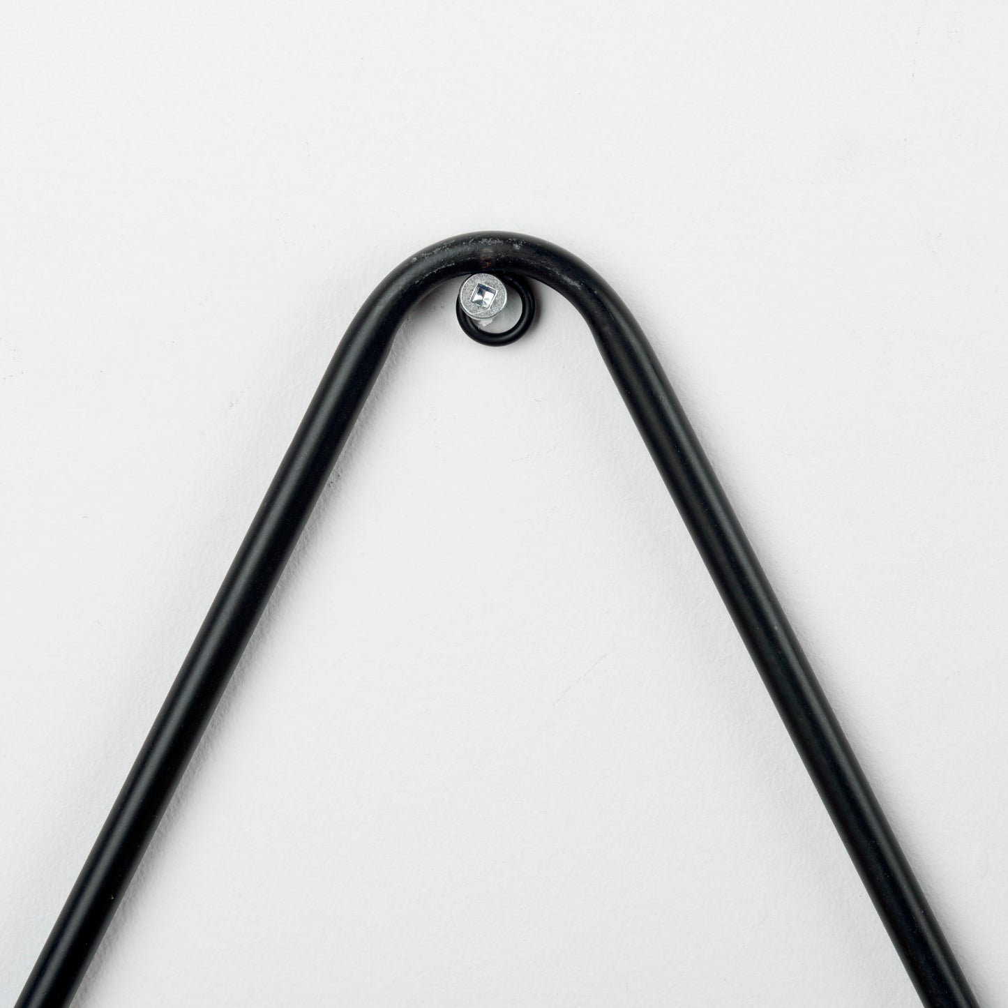 Khufu 18.9L x 5.5W x 10.2H Set of Three Brown Wood W/ Black Metal Triangular Hanging Shelves