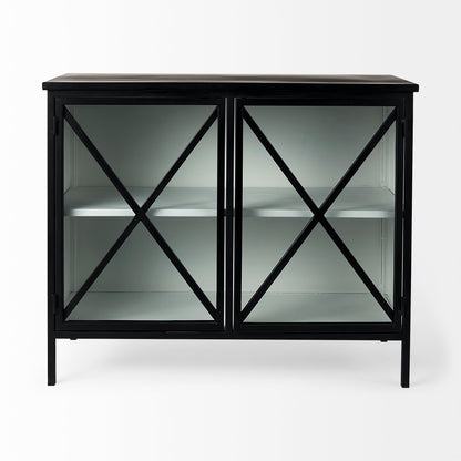 Aurelia Two Door Glass Cabinet