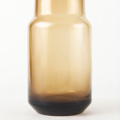 Amrita 4.1L x 4.1W x 11.9H Golden Brown Glass Vase