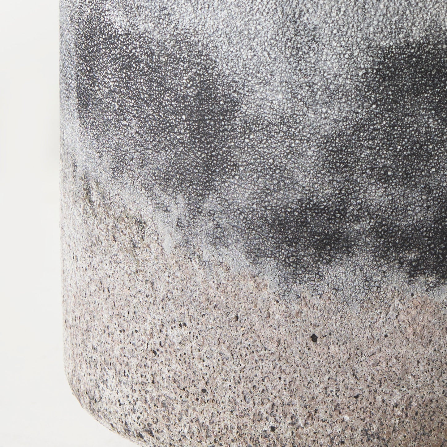 Squally 6.0L x 6.0W x 6.4H Black/Brown Glass Ombre Textured Small Vase