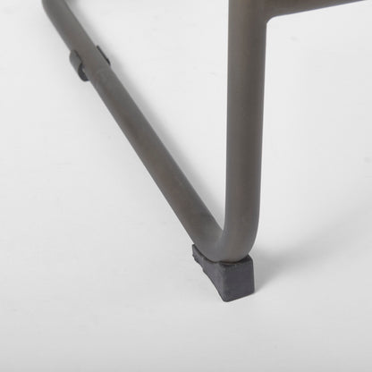 Berbick 43" Total Height Brown/Gray Suede w/ Iron Frame Bar Stool