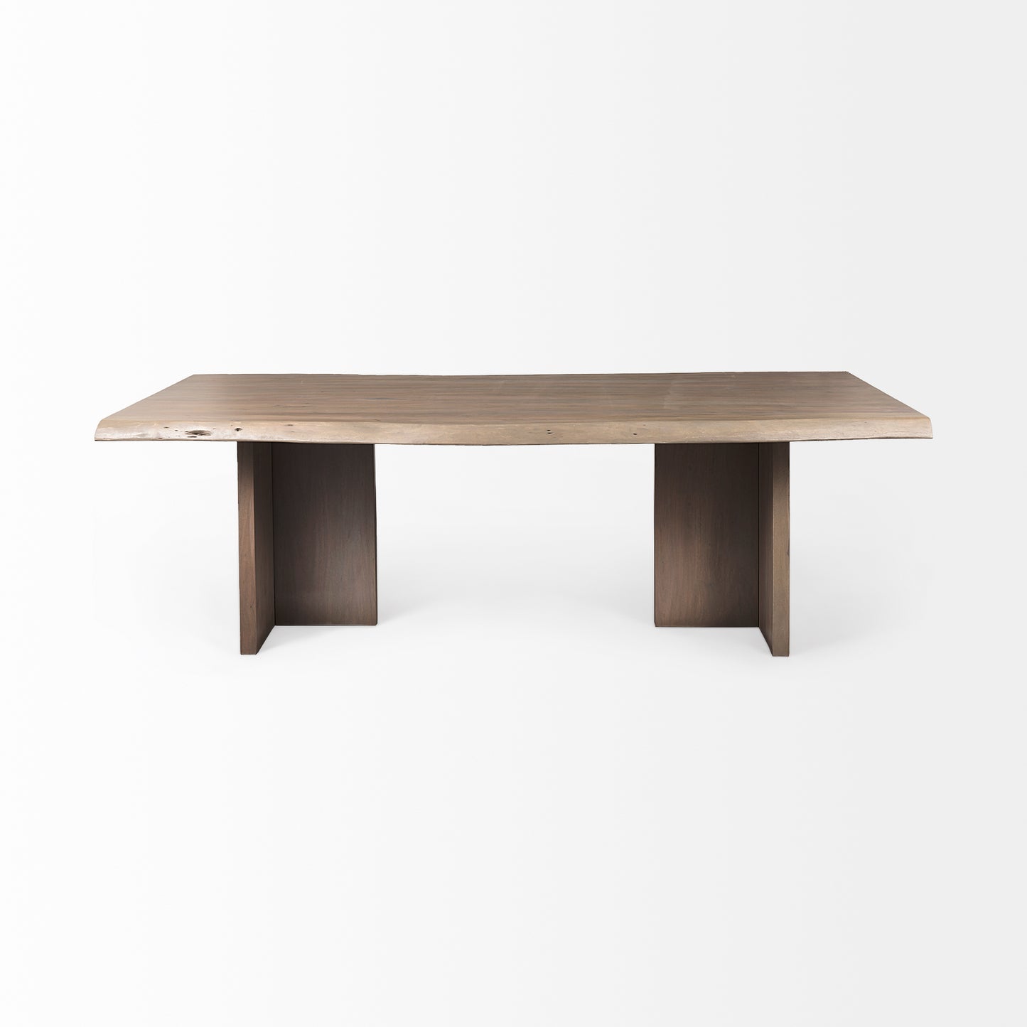 Konstantin 94.0 x 40.0 x 30.0 Medium Brown Wood W/ Live Edge Rectangular Dining Table